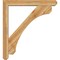 Ekena Millwork Legacy Craftsman Rough Sawn Bracket w/ Offset Brace, Western Red Cedar, 6"W x 40"D x 44"H BKT0604X40X44LEC04RWR - alternate 4